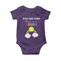 After Every Storm There Is A Rainbow Baby Onesie Sentimental Pregnancy Announcement