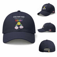 After Every Storm There Is A Rainbow Baseball Cap Sentimental Pregnancy Announcement
