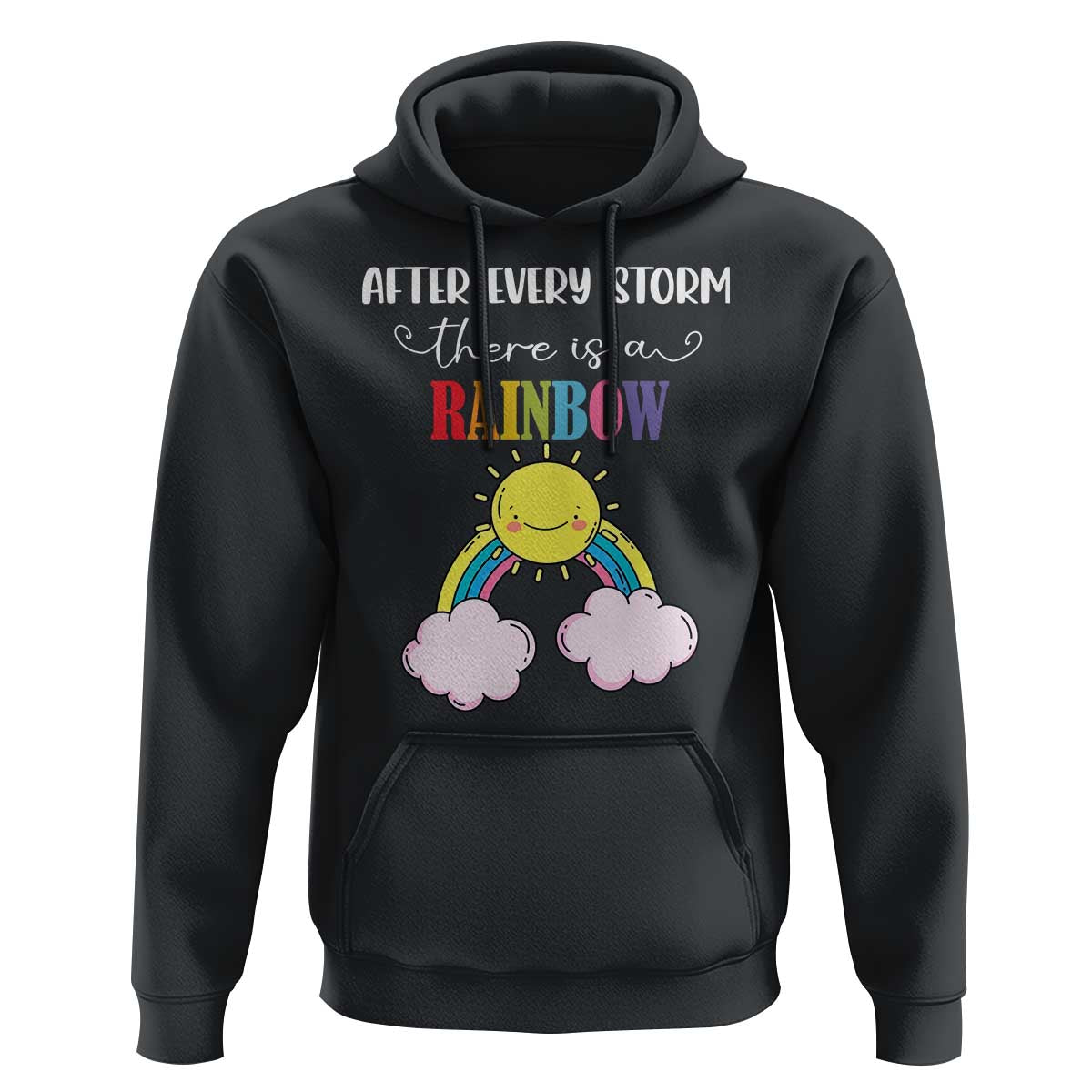 After Every Storm There Is A Rainbow Hoodie Sentimental Pregnancy Announcement