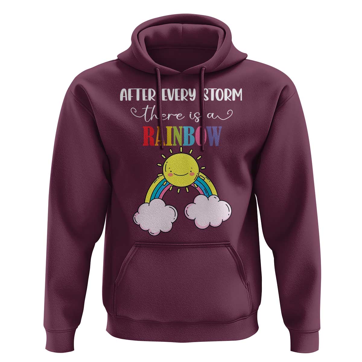 After Every Storm There Is A Rainbow Hoodie Sentimental Pregnancy Announcement