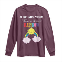After Every Storm There Is A Rainbow Long Sleeve Shirt Sentimental Pregnancy Announcement