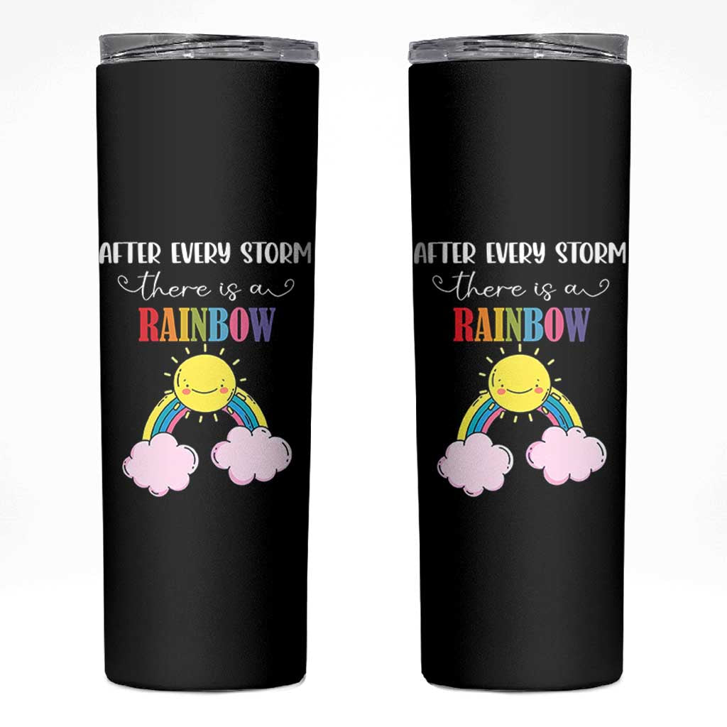 After Every Storm There Is A Rainbow Skinny Tumbler Sentimental Pregnancy Announcement