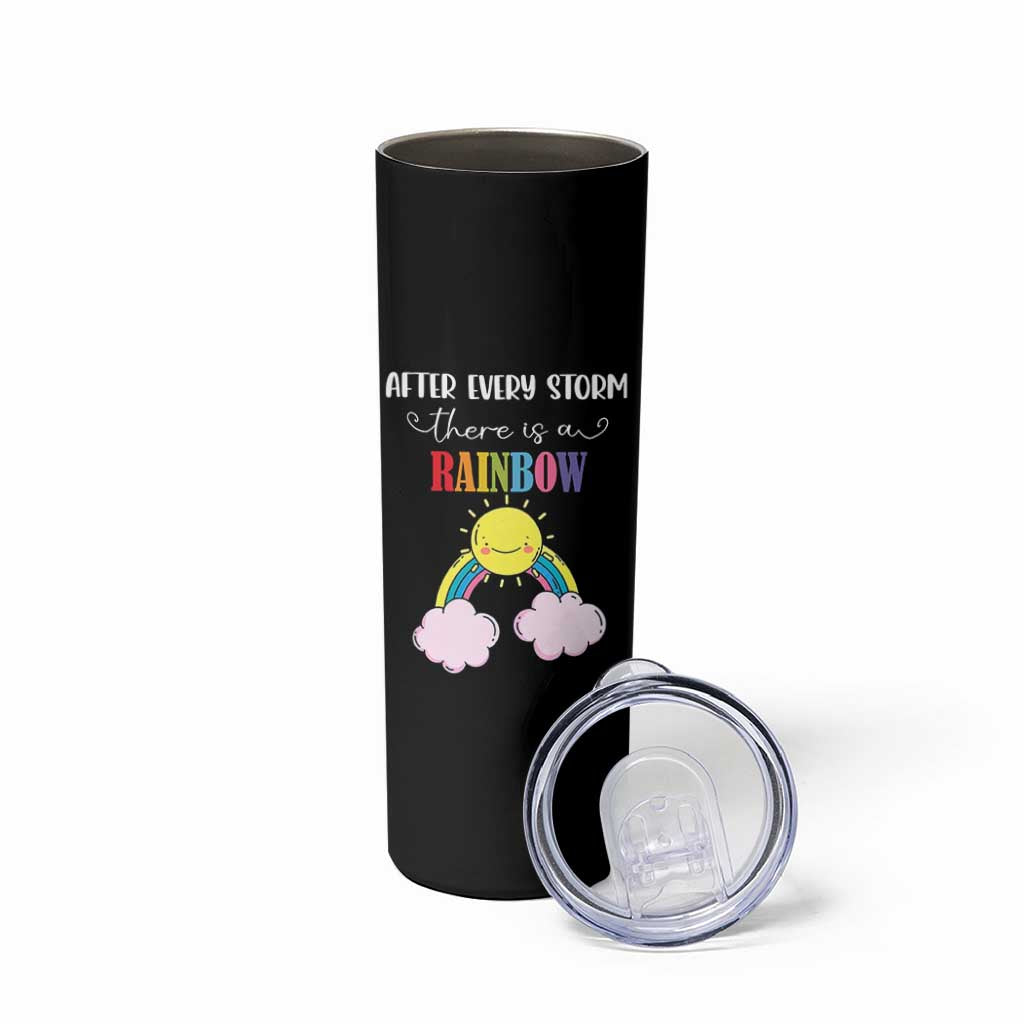 After Every Storm There Is A Rainbow Skinny Tumbler Sentimental Pregnancy Announcement