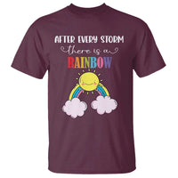 After Every Storm There Is A Rainbow T Shirt Sentimental Pregnancy Announcement