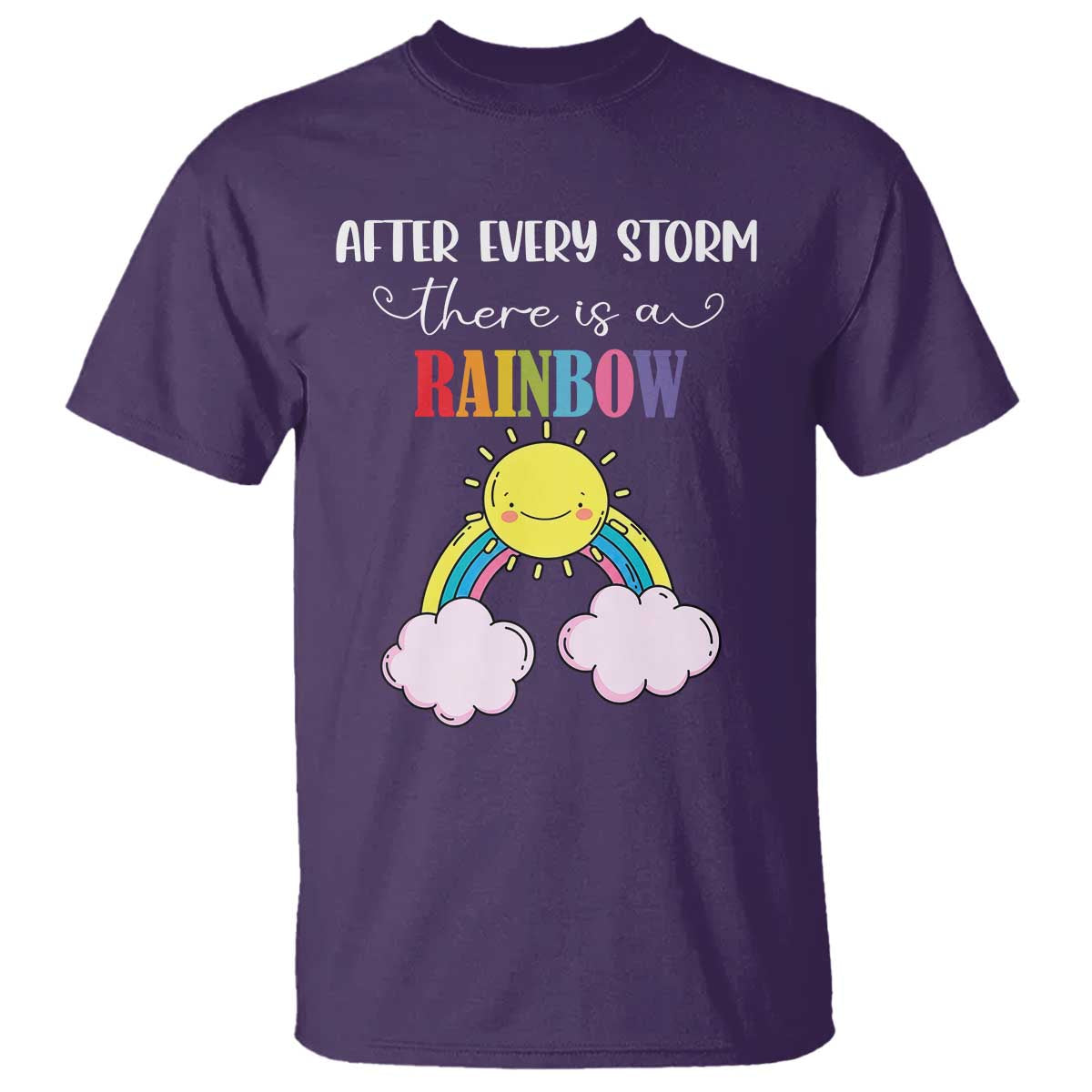 After Every Storm There Is A Rainbow T Shirt Sentimental Pregnancy Announcement