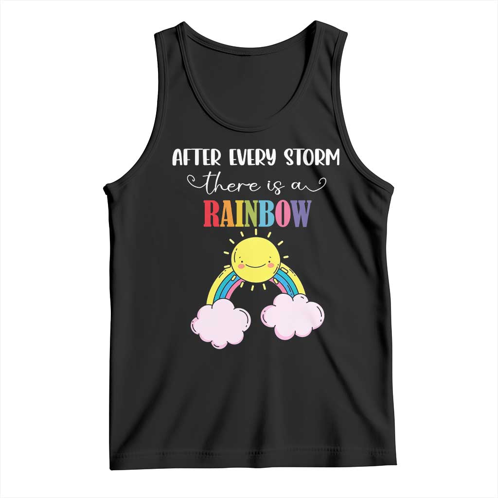 After Every Storm There Is A Rainbow Tank Top Sentimental Pregnancy Announcement