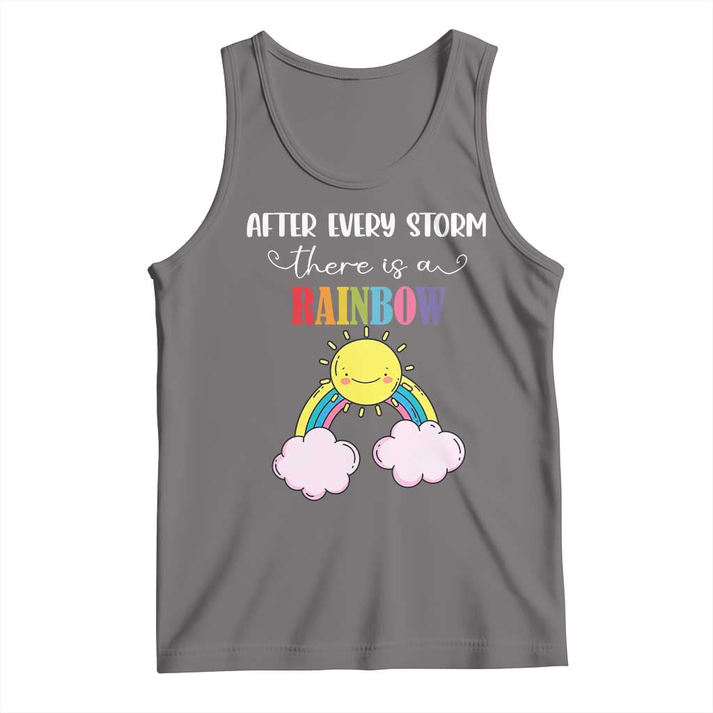 After Every Storm There Is A Rainbow Tank Top Sentimental Pregnancy Announcement