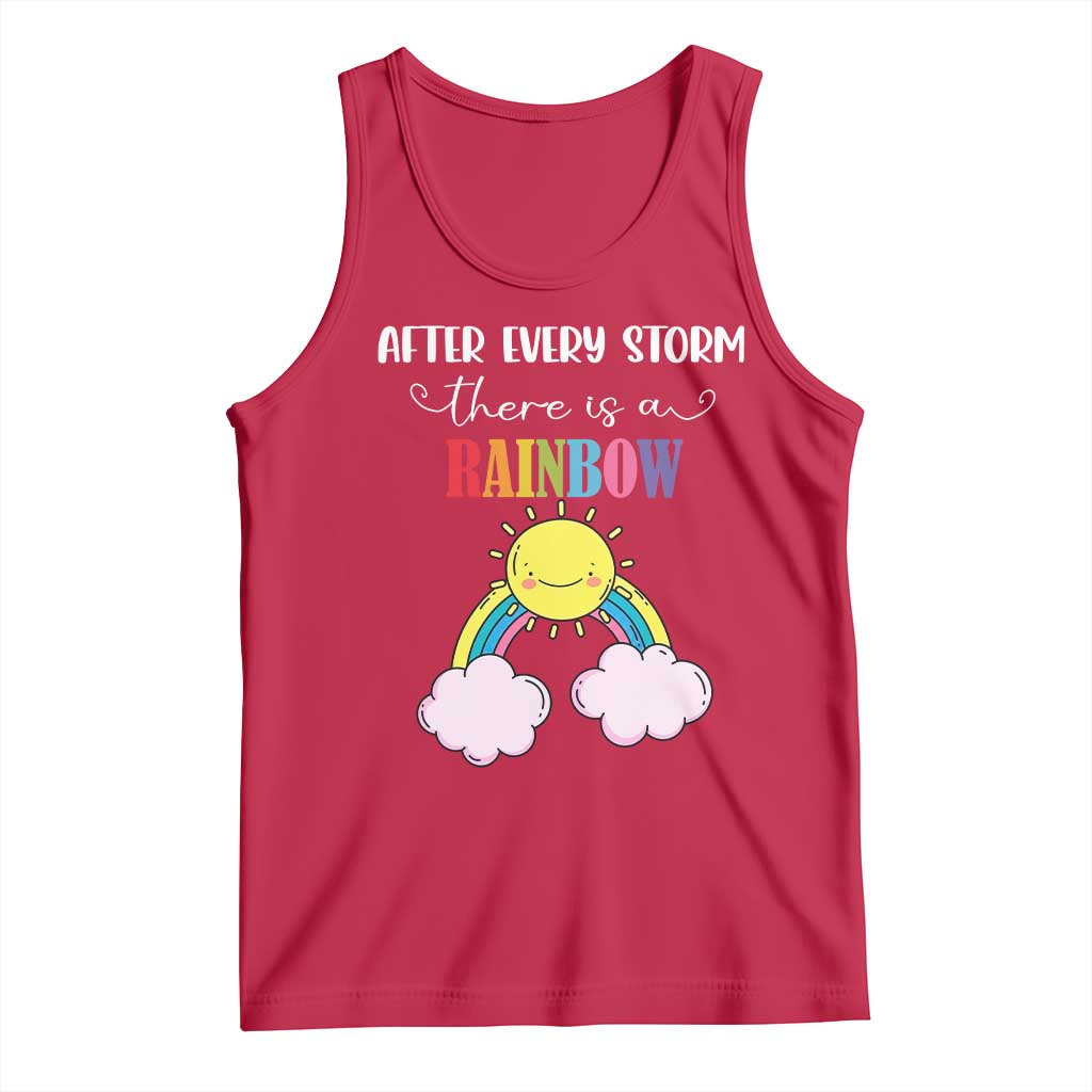 After Every Storm There Is A Rainbow Tank Top Sentimental Pregnancy Announcement