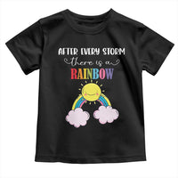 After Every Storm There Is A Rainbow Toddler T Shirt Sentimental Pregnancy Announcement