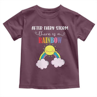 After Every Storm There Is A Rainbow Toddler T Shirt Sentimental Pregnancy Announcement