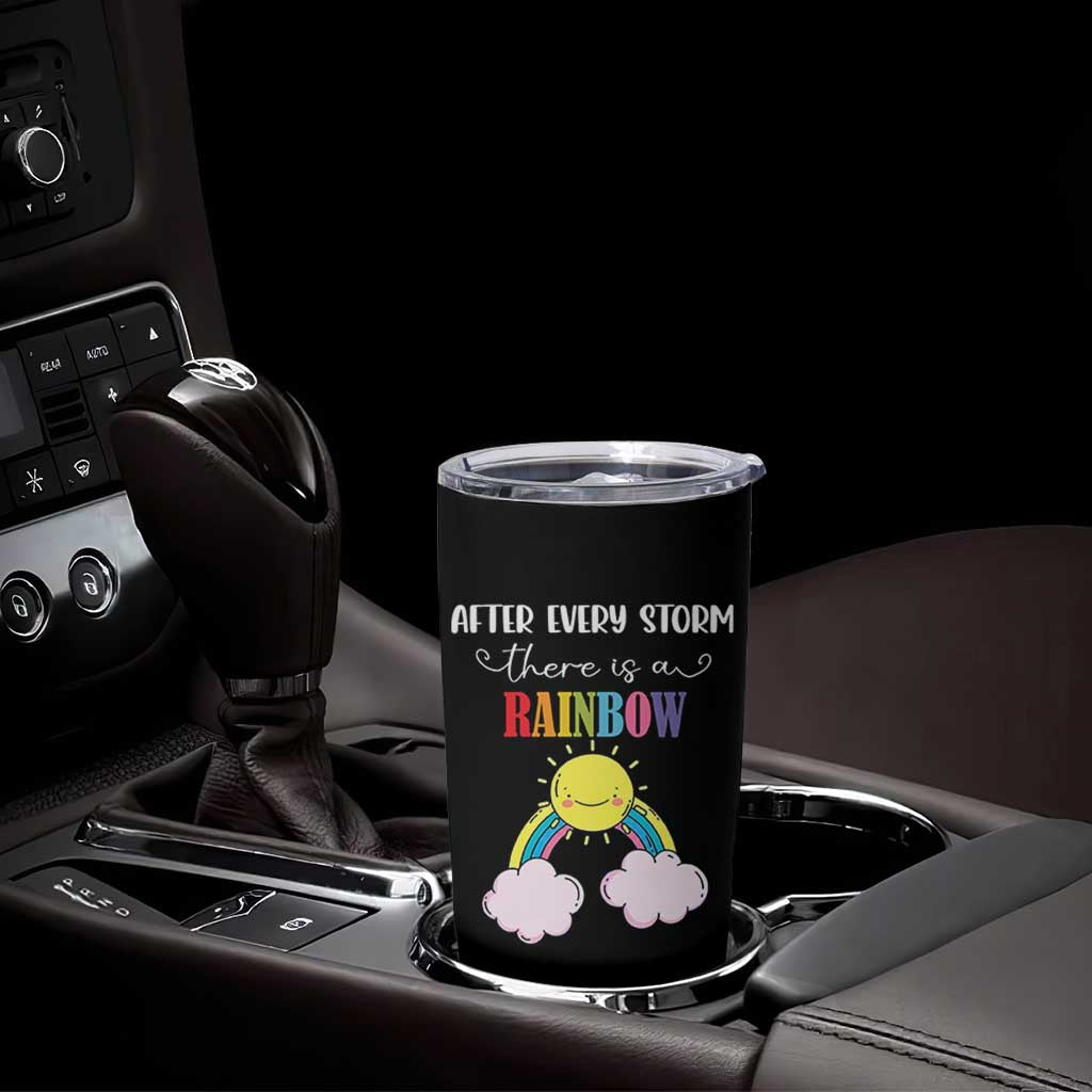 After Every Storm There Is A Rainbow Tumbler Cup Sentimental Pregnancy Announcement