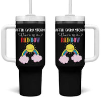 After Every Storm There Is A Rainbow Tumbler With Handle Sentimental Pregnancy Announcement