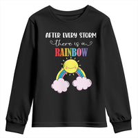 After Every Storm There Is A Rainbow Youth Sweatshirt Sentimental Pregnancy Announcement