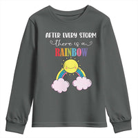 After Every Storm There Is A Rainbow Youth Sweatshirt Sentimental Pregnancy Announcement
