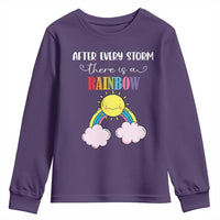 After Every Storm There Is A Rainbow Youth Sweatshirt Sentimental Pregnancy Announcement