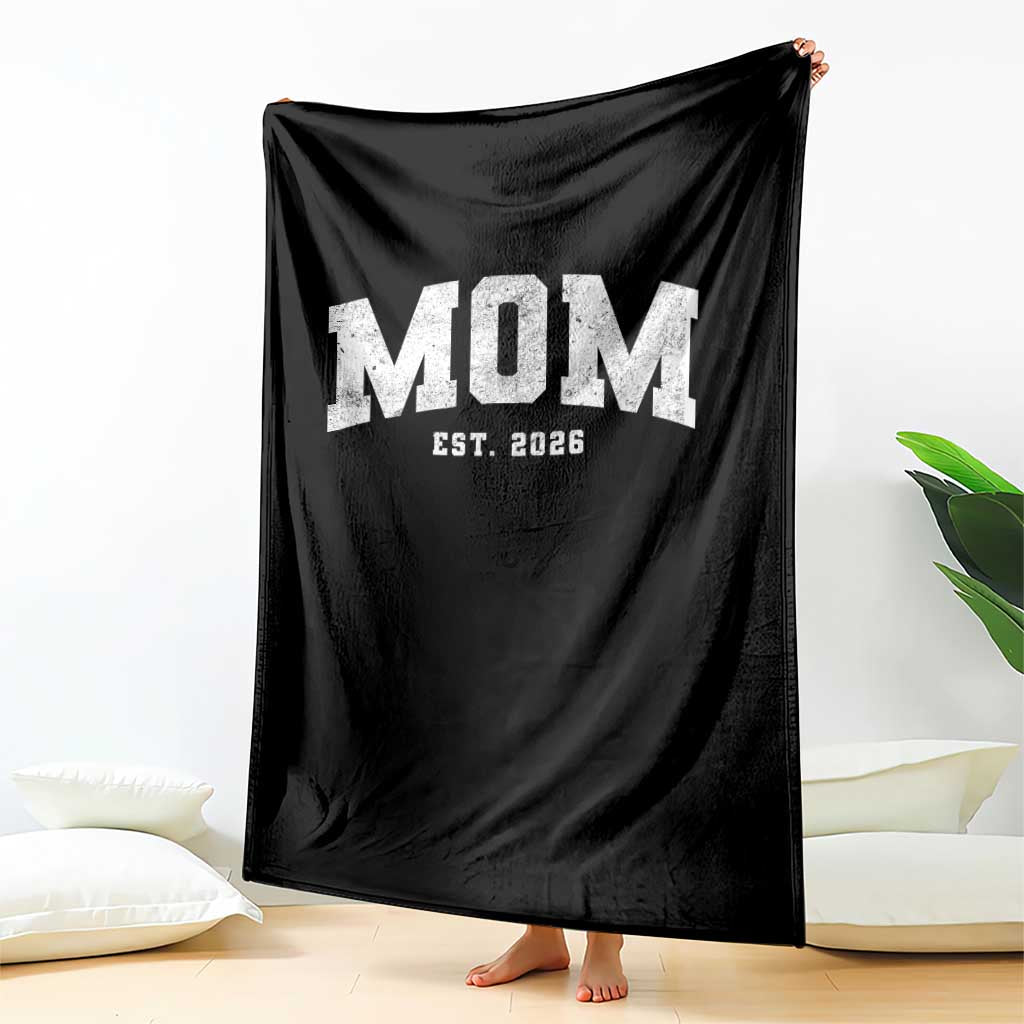 Mom Est 2026 Throw Blanket Promoted To Mommy Mother's Day