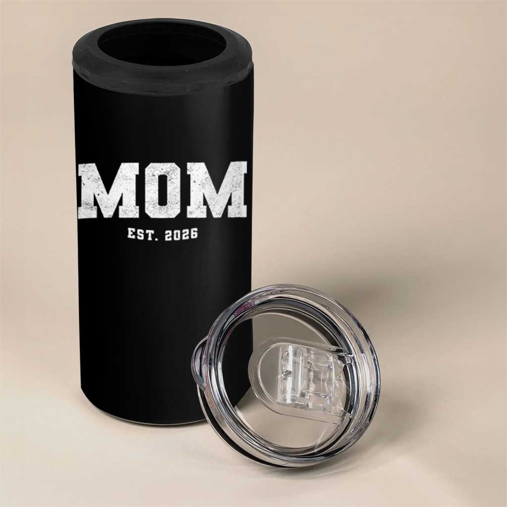 Mom Est 2026 4 in 1 Can Cooler Tumbler Promoted To Mommy Mother's Day