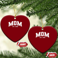Mom Est 2026 Ceramic Ornament Promoted To Mommy Mother's Day
