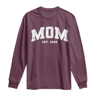 Mom Est 2026 Long Sleeve Shirt Promoted To Mommy Mother's Day