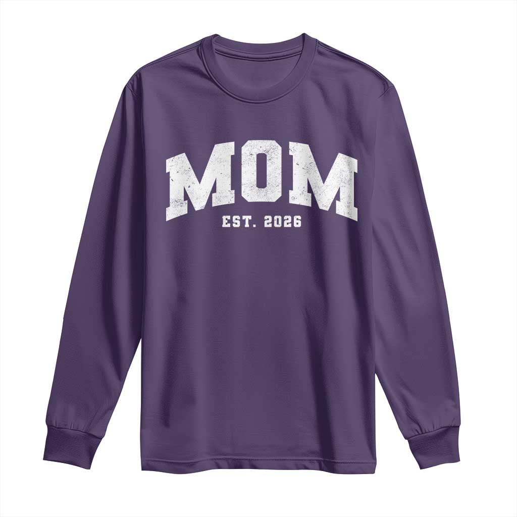 Mom Est 2026 Long Sleeve Shirt Promoted To Mommy Mother's Day
