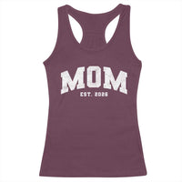 Mom Est 2026 Racerback Tank Top Promoted To Mommy Mother's Day