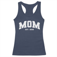 Mom Est 2026 Racerback Tank Top Promoted To Mommy Mother's Day
