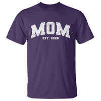 Mom Est 2026 T Shirt Promoted To Mommy Mother's Day