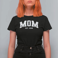 Mom Est 2026 T Shirt For Women Promoted To Mommy Mother's Day