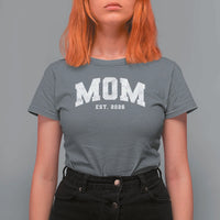 Mom Est 2026 T Shirt For Women Promoted To Mommy Mother's Day
