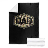 Dad Retro Old Camo Hunting Daddy Fathers Day Throw Blanket Dad Retro Old Camo Hunting Daddy Fathers Day