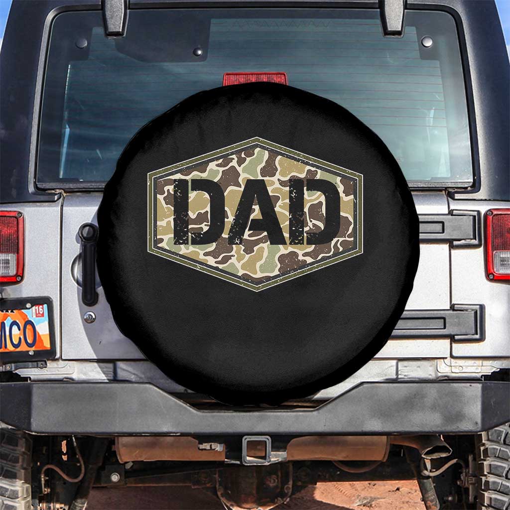 Dad Retro Old Camo Hunting Daddy Fathers Day Spare Tire Cover Dad Retro Old Camo Hunting Daddy Fathers Day