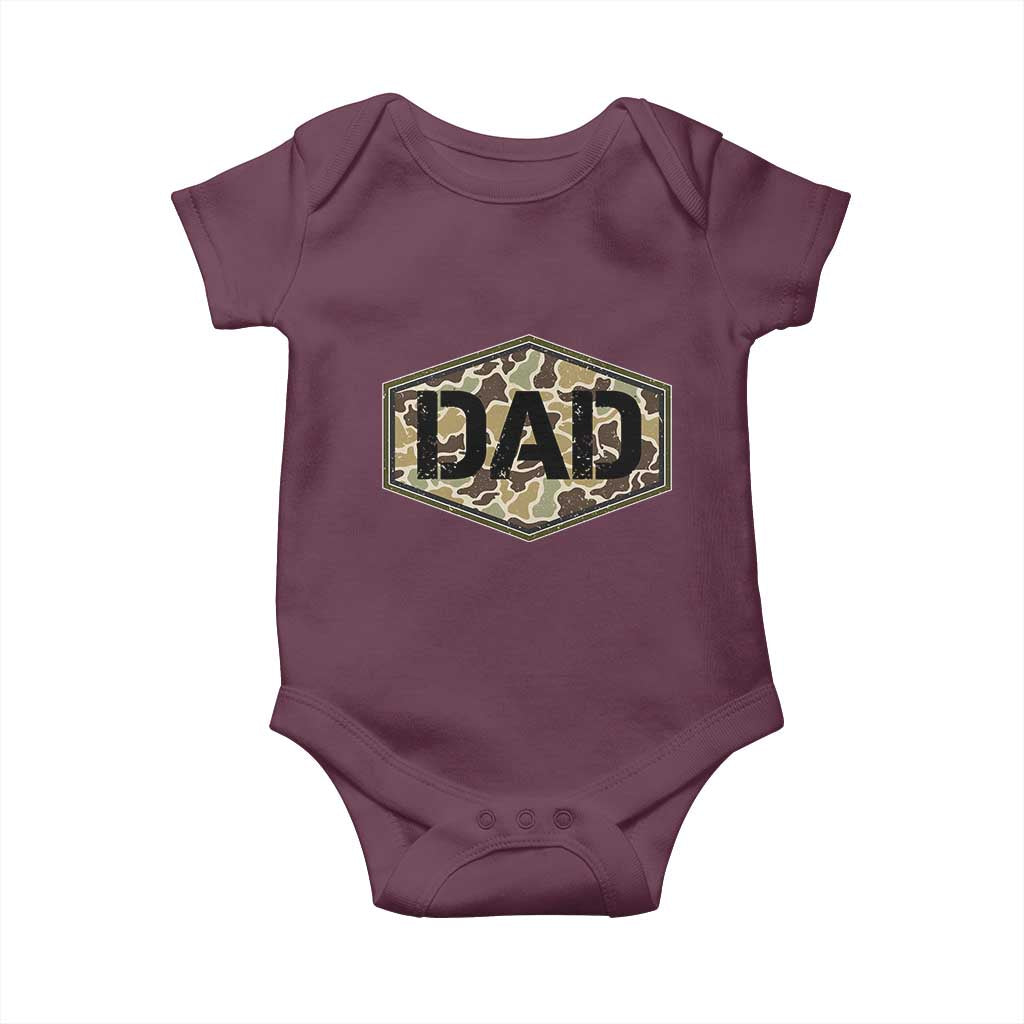 Dad Retro Old Camo Hunting Daddy Fathers Day Baby Onesie Dad Retro Old Camo Hunting Daddy Fathers Day
