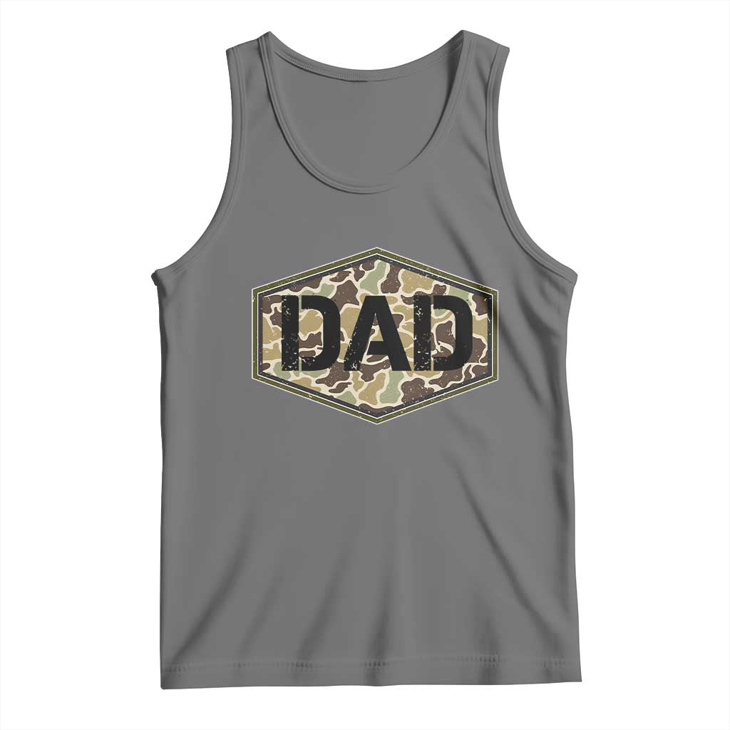 Dad Retro Old Camo Hunting Daddy Fathers Day Tank Top Dad Retro Old Camo Hunting Daddy Fathers Day