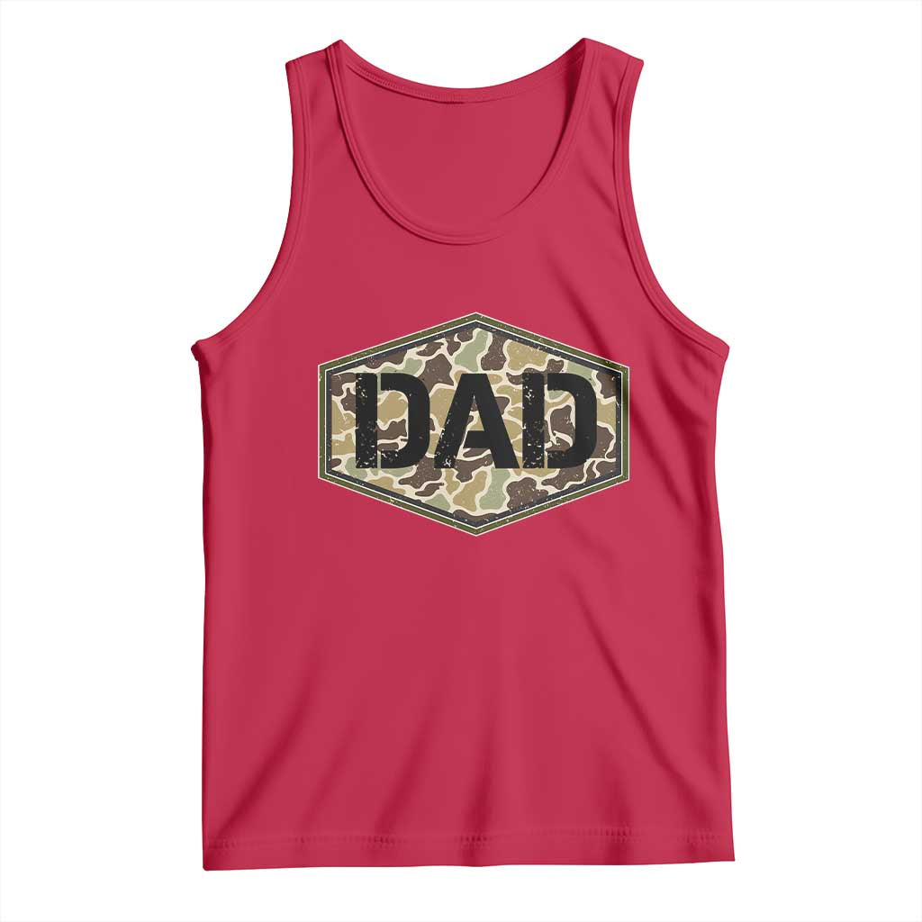 Dad Retro Old Camo Hunting Daddy Fathers Day Tank Top Dad Retro Old Camo Hunting Daddy Fathers Day