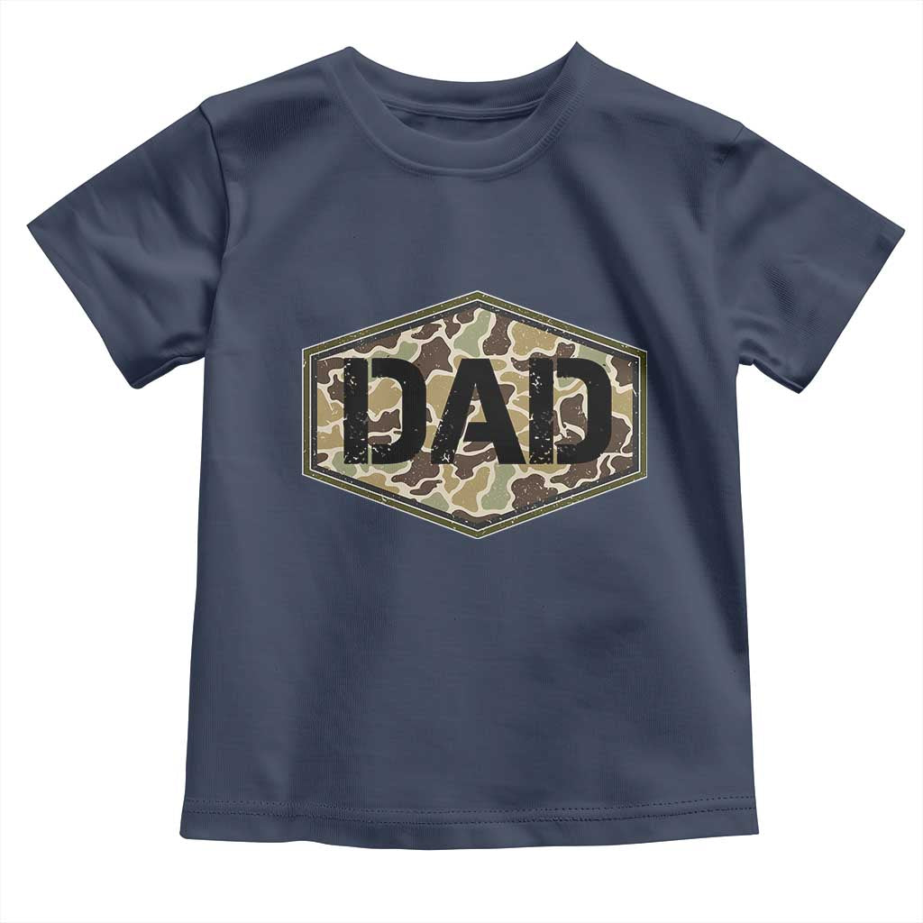 Dad Retro Old Camo Hunting Daddy Fathers Day Toddler T Shirt Dad Retro Old Camo Hunting Daddy Fathers Day