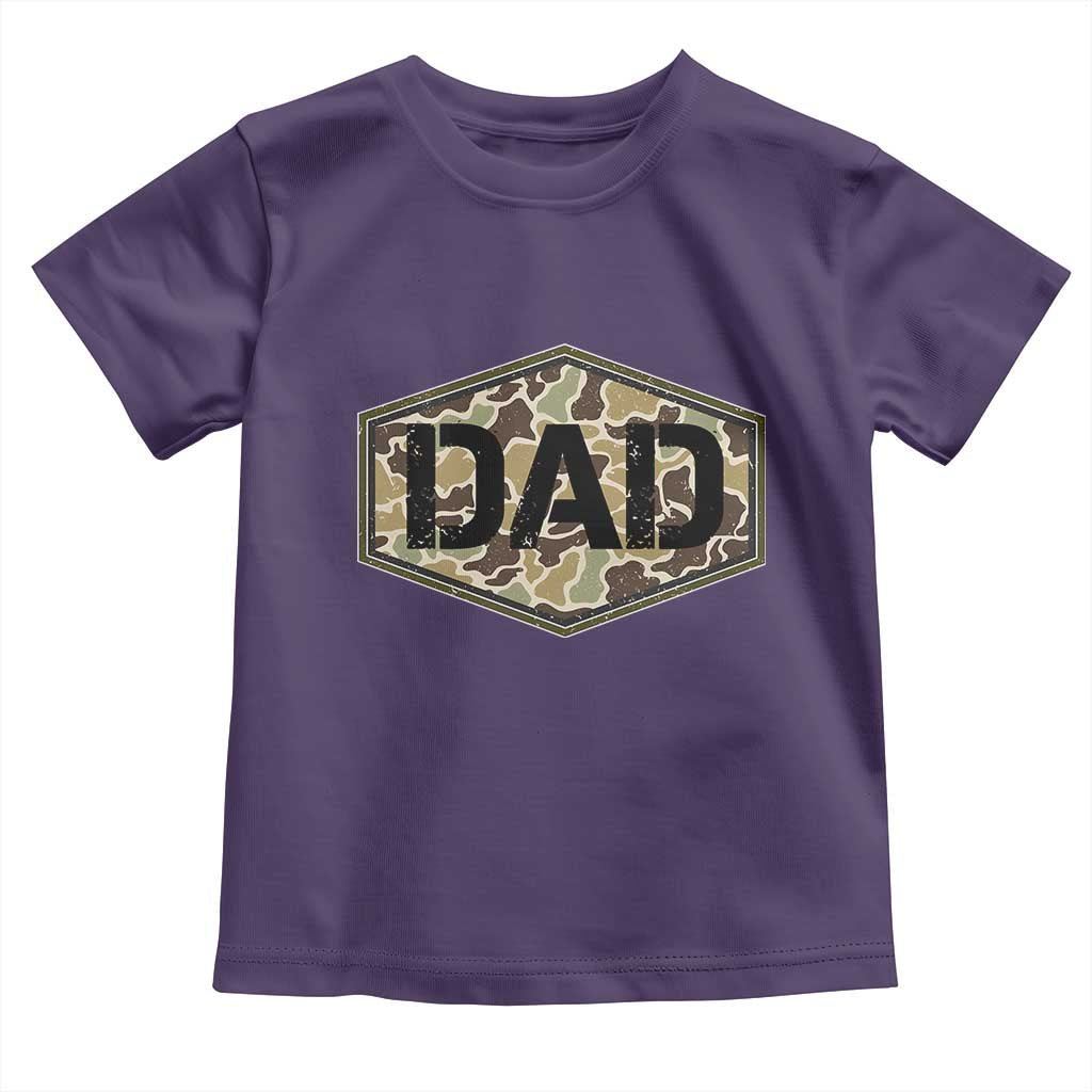 Dad Retro Old Camo Hunting Daddy Fathers Day Toddler T Shirt Dad Retro Old Camo Hunting Daddy Fathers Day