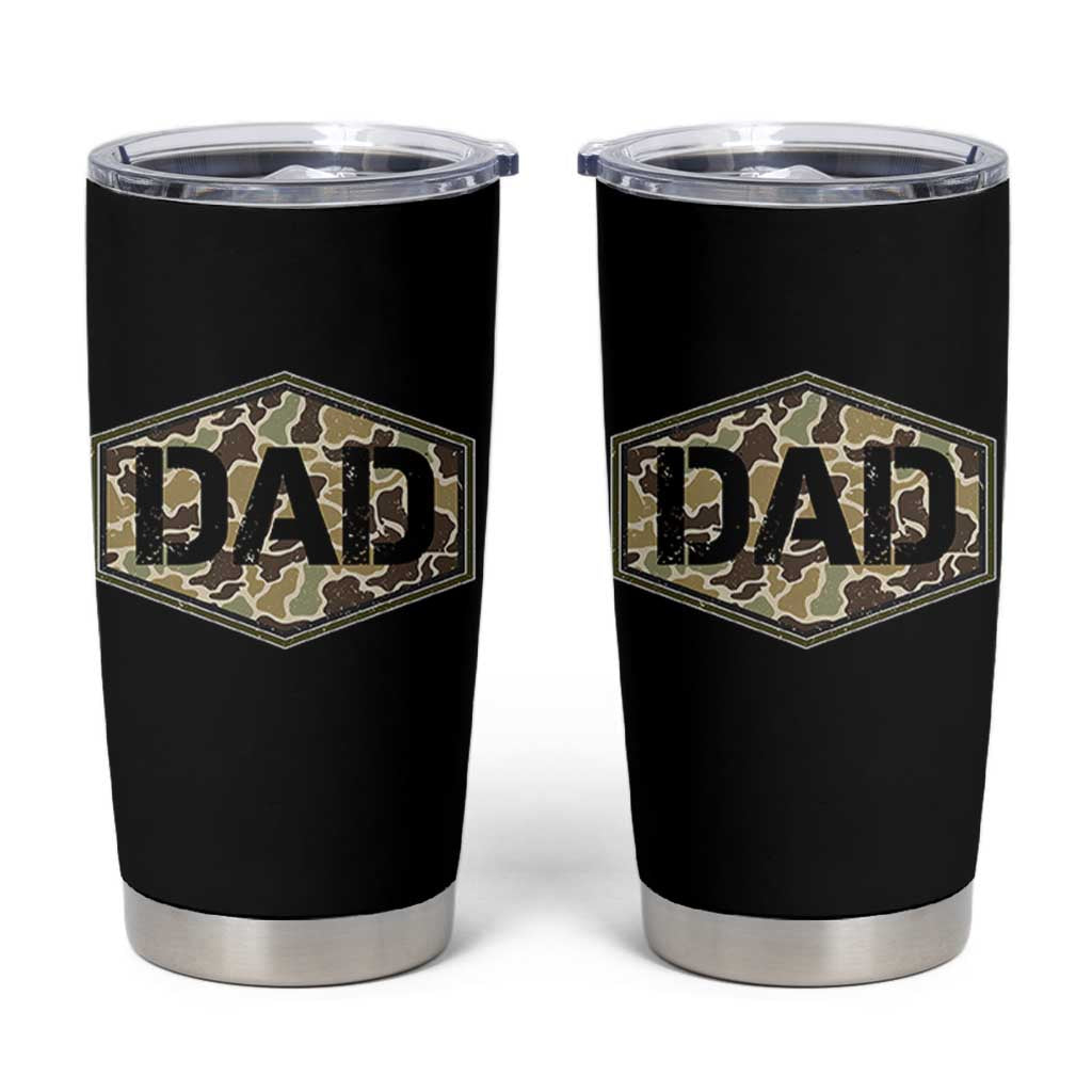 Dad Retro Old Camo Hunting Daddy Fathers Day Tumbler Cup Dad Retro Old Camo Hunting Daddy Fathers Day