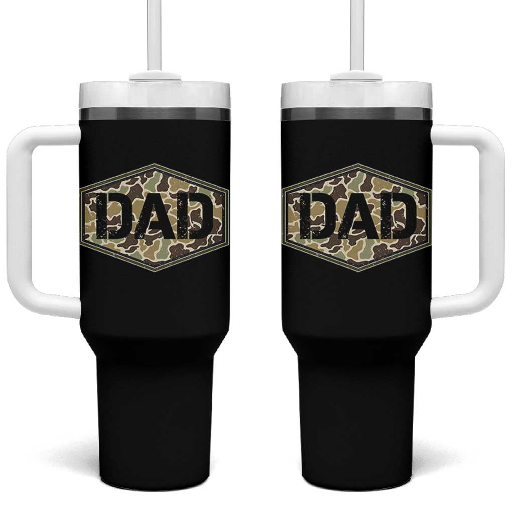 Dad Retro Old Camo Hunting Daddy Fathers Day Tumbler With Handle Dad Retro Old Camo Hunting Daddy Fathers Day