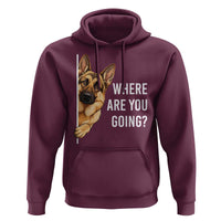 Where are You Going Funny German Shepherd Dog Hoodie