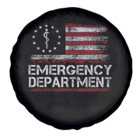 ER Nurse Emegency Department Spare Tire Cover Vintage American Flag Healthcare Nursing