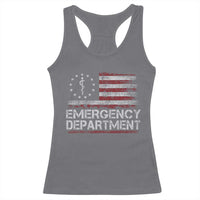 ER Nurse Emegency Department Racerback Tank Top Vintage American Flag Healthcare Nursing