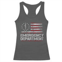 ER Nurse Emegency Department Racerback Tank Top Vintage American Flag Healthcare Nursing