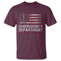 ER Nurse Emegency Department T Shirt Vintage American Flag Healthcare Nursing