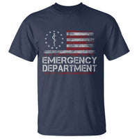 ER Nurse Emegency Department T Shirt Vintage American Flag Healthcare Nursing
