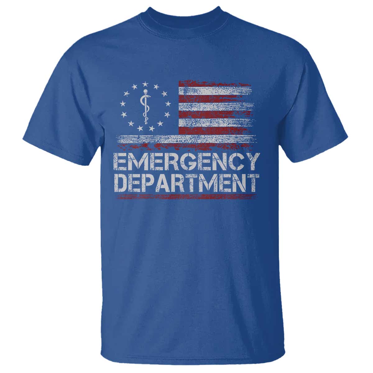 ER Nurse Emegency Department T Shirt Vintage American Flag Healthcare Nursing