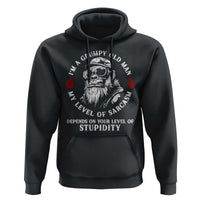 I Am A Grumpy Old Man My Level Of Sarcasm Depends On Your Level Of Stupidity Hoodie Funny Old Bigfoot