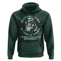 I Am A Grumpy Old Man My Level Of Sarcasm Depends On Your Level Of Stupidity Hoodie Funny Old Bigfoot