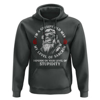 I Am A Grumpy Old Man My Level Of Sarcasm Depends On Your Level Of Stupidity Hoodie Funny Old Bigfoot