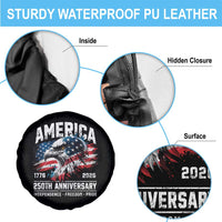 America 250th Anniversary Spare Tire Cover USA Patriotic Eagle 1776 2026 Independence Freedom Pride