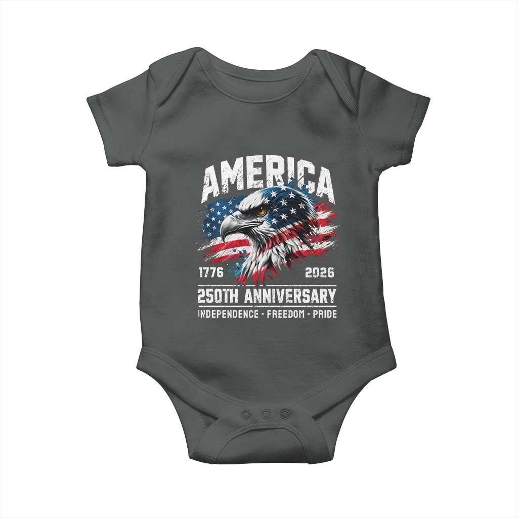 America 250th Anniversary Baby Onesie USA Patriotic Eagle 1776 2026 Independence Freedom Pride